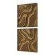 Uttermost - 03502 - Wall Decor Set/2 - Golden Terrain - Antique Gold And Bronze