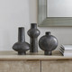 Charcoal Bloom Vases Set/3 (18304)