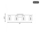 Calhoun Four Light Bath Bar (8-1020-4-BK)
