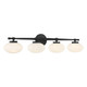 Barrow Four Light Bathroom Vanity (8-1050-4-BK)