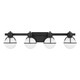 Pierce Four Light Bathroom Vanity (8-1060-4-BK)