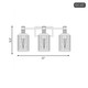 Concord Three Light Bathroom Vanity (8-1102-3-143)