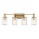 Savoy House - 8-1102-4-143 - Four Light Bathroom Vanity - Concord - Matte Black with Warm Brass