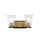 Savoy House - 8-1720-2-143 - Two Light Bathroom Vanity - Sidney - Matte Black w/Warm Brass
