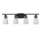 Chantilly Four Light Bathroom Vanity (8-1745-4-BK)