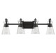 Lakewood Four Light Bathroom Vanity (8-1830-4-BK)