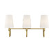 Savoy House - 8-2542-3-322 - Three Light Bath Bar - Cameron - Warm Brass