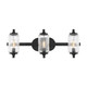 Savoy House - 8-3024-3-BK - Three Light Bathroom Vanity - Holton - Matte Black