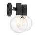 Wright Two Light Bathroom Vanity (8-3076-2-BK)