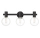 Wright Three Light Bathroom Vanity (8-3076-3-BK)