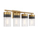Brickell Four Light Bathroom Vanity (8-3600-4-322)