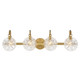 Savoy House - 8-3981-4-322 - Four Light Bathroom Vanity - Addison - Warm Brass