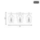 Octave Three Light Bath Bar (8-4030-3-322)