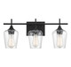 Savoy House - 8-4030-3-BK - Three Light Bath Bar - Octave - Black