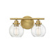 Savoy House - 8-4050-2-322 - Two Light Bath Bar - Carson - Warm Brass