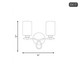 Woodbury Two Light Bath Bar (8-530-2-322)