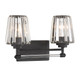 Garnet Two Light Bathroom Vanity (8-6001-2-BK)