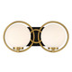 Savoy House - 8-6180-2-143 - Two Light Bathroom Vanity - Alhambra - Matte Black with Warm Brass