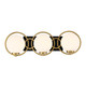 Savoy House - 8-6180-3-143 - Three Light Bathroom Vanity - Alhambra - Matte Black w/Warm Brass