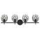 Moreno Four Light Bathroom Vanity (8-6601-4-BK)
