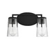 Sacremento Two Light Bath Bar (8-7045-2-BK)