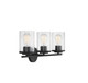 Marshall Three Light Bath Bar (8-8020-3-BK)