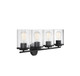 Marshall Four Light Bath Bar (8-8020-4-BK)