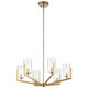 Kichler - 52314BNB - Six Light Chandelier - Nye - Brushed Natural Brass