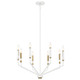Kichler - 52349WH - Eight Light Chandelier - Armand - White