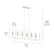 Armand 12 Light Linear Chandelier (52350WH)