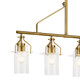 Everett Five Light Linear Chandelier (52379NBR)
