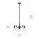 Aivian Three Light Chandelier (52397BK)