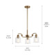 Aivian Three Light Chandelier (52397WBR)
