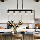 Eastmont Five Light Linear Chandelier (52404BK)