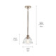 Eastmont One Light Mini Pendant (52405PN)