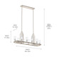 Kimrose Ten Light Linear Chandelier (52413PN)