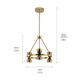 Baland LED Chandelier (52417BNBLED)