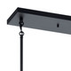 Torvee Five Light Linear Chandelier (52425BK)