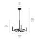 Tolani Four Light Chandelier (52426BK)