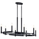 Kichler - 52429BK - Eight Light Chandelier - Tolani - Black