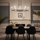 Tolani Eight Light Chandelier (52429BK)
