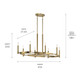 Tolani Eight Light Chandelier (52429BNB)