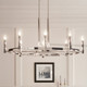 Tolani Eight Light Chandelier (52429PN)
