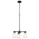 Stamos Three Light Chandelier (52435BK)