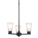 Stamos Three Light Chandelier (52435BK)