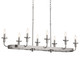 Vetivene Eight Light Linear Chandelier (52453CLP)