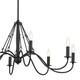 Freesia Eight Light Chandelier (52456BKT)