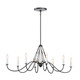 Kichler - 52457AVI - Eight Light Linear Chandelier - Freesia - Anvil Iron