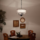 Heddle Three Light Chandelier/Semi Flush (52465AVI)