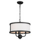 Kichler - 52465BKT - Three Light Chandelier/Semi Flush - Heddle - Textured Black
